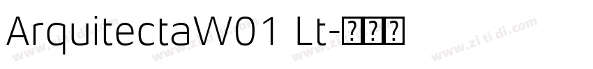 ArquitectaW01 Lt字体转换